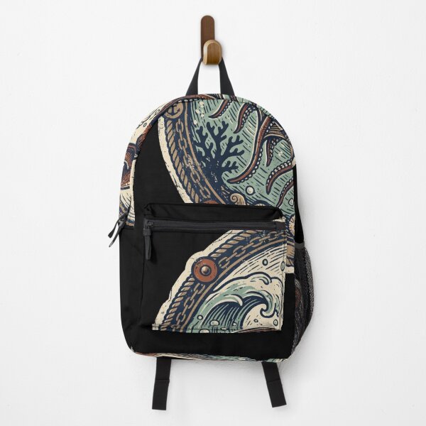 Item preview, Nautical Squid Kraken Vintage Ocean Creature Art designed and sold by snowry.