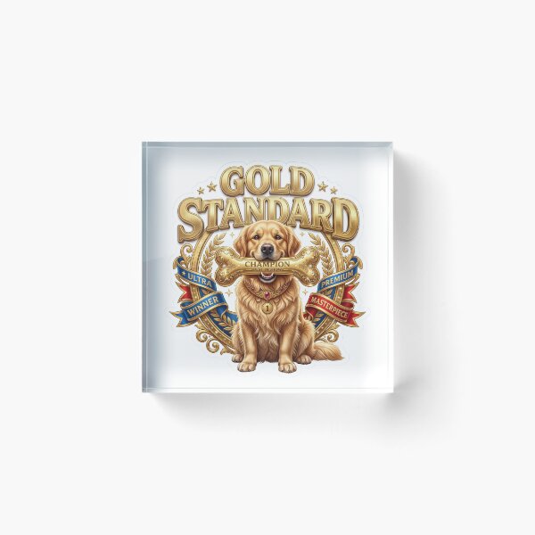 Item preview, Gold Standard Golden Retriever Luxury Art designed and sold by pradeepvisuals.