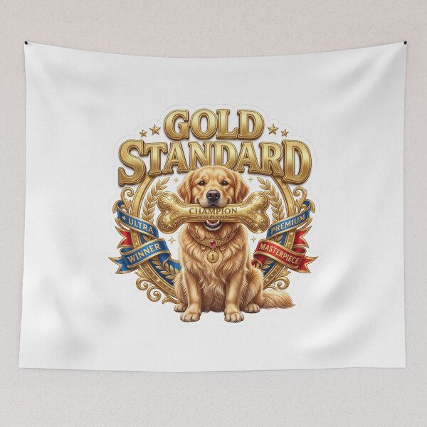 Item preview, Gold Standard Golden Retriever Luxury Art designed and sold by pradeepvisuals.