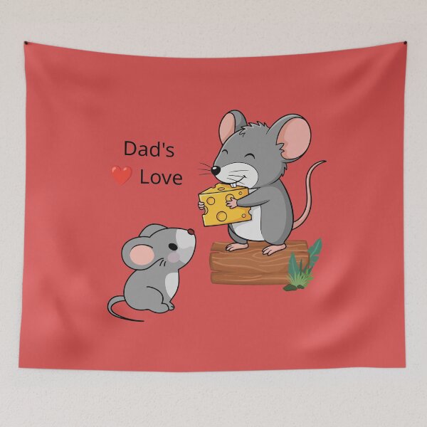 Item preview, Father's Love Mouse Cheese Gift designed and sold by CREATIVE HIVE.