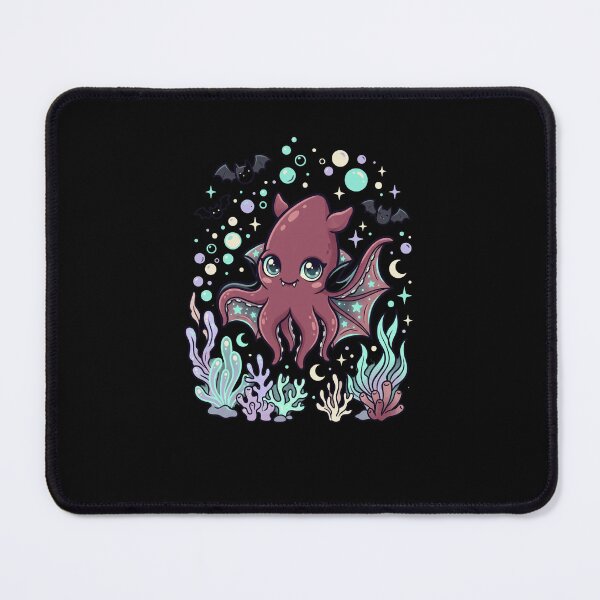 Item preview, Kawaii Vampire Squid Bat Wings Ocean Creature designed and sold by snowry.