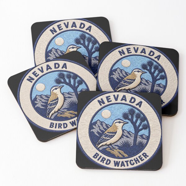 Item preview, Nevada Bird Watcher – Loggerhead Shrike Desert Patch designed and sold by The-Drip-Studio.