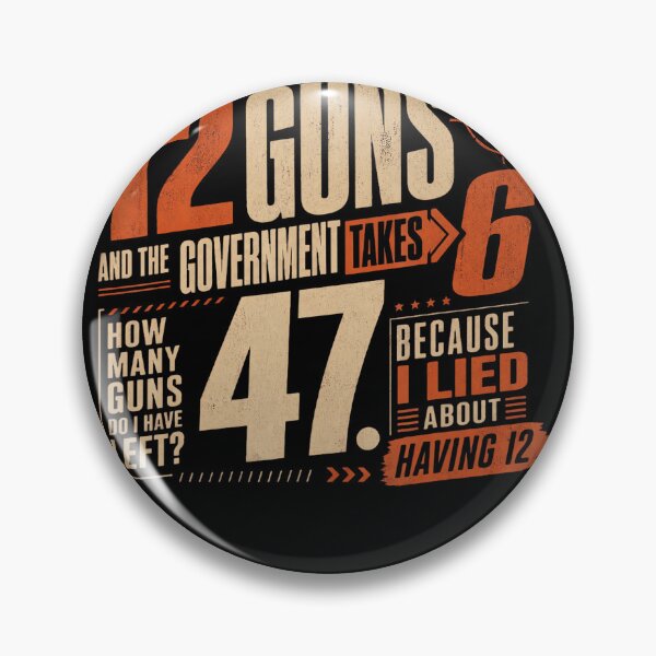 Item preview, Funny Second Amendment Gun Rights 12 Guns Humor designed and sold by HaytamShop.