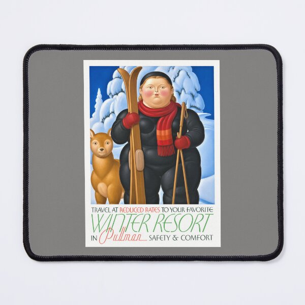 Item preview, Vintage Winter Resort Skiing – Retro Alpine Travel Poster designed and sold by retrographics.