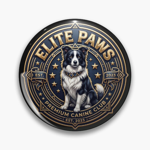 Item preview, Elite Paws Border Collie Crest Artwork designed and sold by pradeepvisuals.