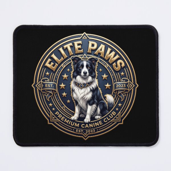 Item preview, Elite Paws Border Collie Crest Artwork designed and sold by pradeepvisuals.