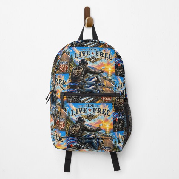 Item preview, Motorcycle Rider Ride Live Free designed and sold by Linda La Guardia.