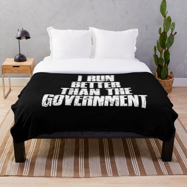 Item preview, Funny Running Humor I Run Better Than Government designed and sold by HayleePacoch.