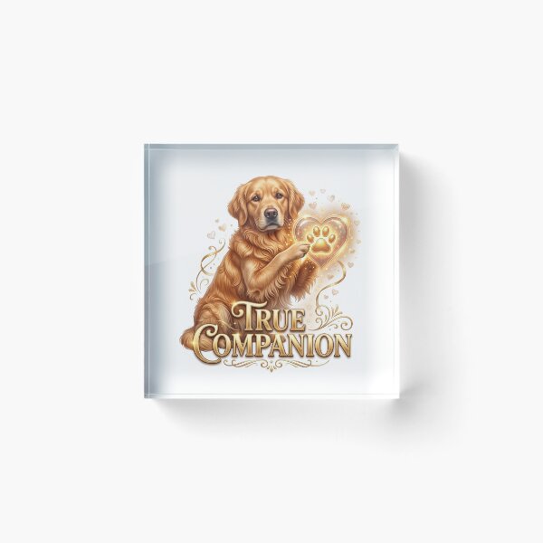 Item preview, True Companion Golden Retriever Heart Art designed and sold by pradeepvisuals.