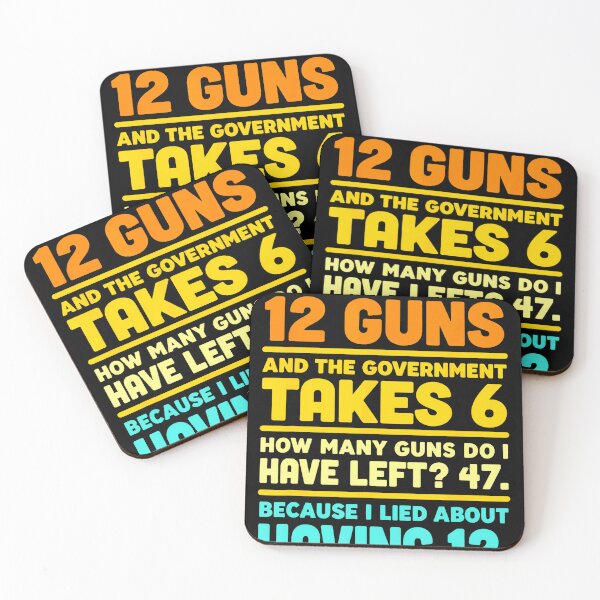 Item preview, Funny Second Amendment Math 12 Guns Government Humor designed and sold by HaytamShop.