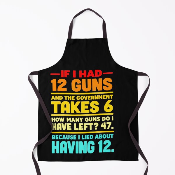 Item preview, Funny Second Amendment Math 12 Guns Government Humor designed and sold by HaytamShop.