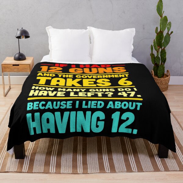Item preview, Funny Second Amendment Math 12 Guns Government Humor designed and sold by HaytamShop.