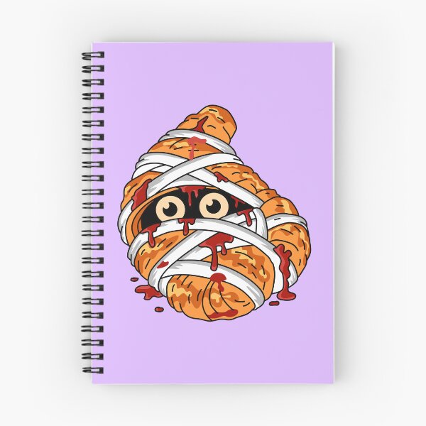 Item preview, Spooky Halloween Mummy Bakery Croissant Pastry with  Strawberry jam Bandages Vector Illustration designed and sold by RS4you.