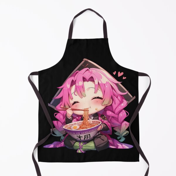 Item preview, Mitsuri Kanroji Demon Slayer Pink Hair Ramen Hearts designed and sold by mildaclairmo.