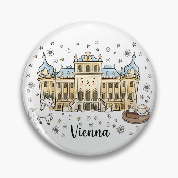 Item preview, Cute Schonbrunn Palace Vienna Doodle Art designed and sold by RamyGallery.