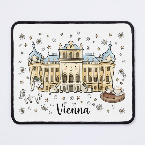 Item preview, Cute Schonbrunn Palace Vienna Doodle Art designed and sold by RamyGallery.