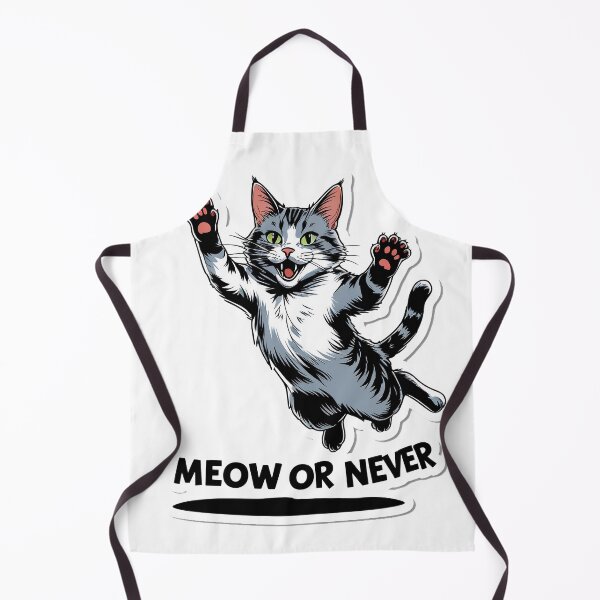 Item preview, Meow or Never | Funny Cat Pun for Cat Lovers designed and sold by decimalades.