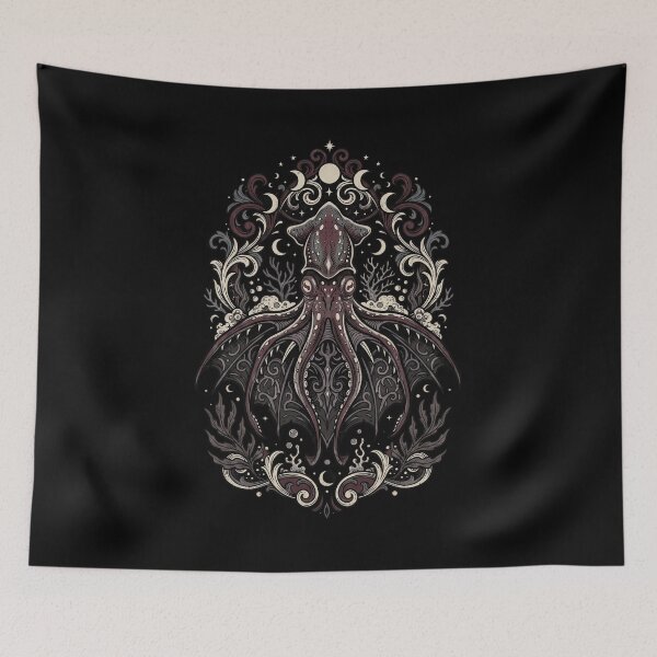 Item preview, Dark Fantasy Kraken Squid Sea Monster Design designed and sold by snowry.