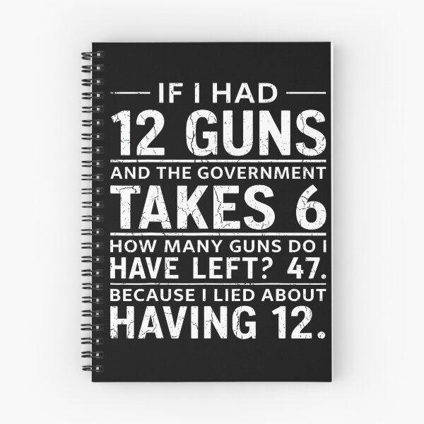 Item preview, Funny Second Amendment Math 12 Guns Government Humor designed and sold by HayleePacoch.