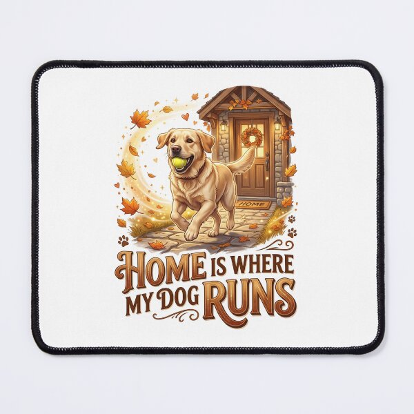 Item preview, Dog Home Labrador Running Artwork designed and sold by pradeepvisuals.