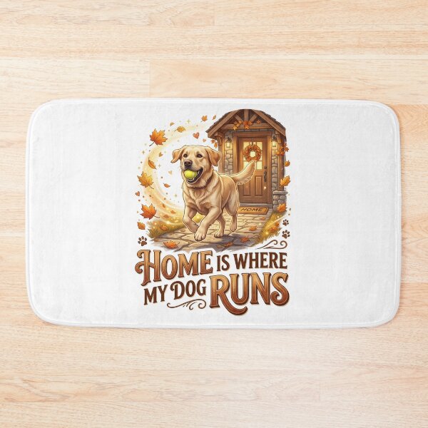 Item preview, Dog Home Labrador Running Artwork designed and sold by pradeepvisuals.