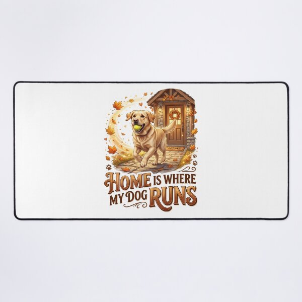 Item preview, Dog Home Labrador Running Artwork designed and sold by pradeepvisuals.