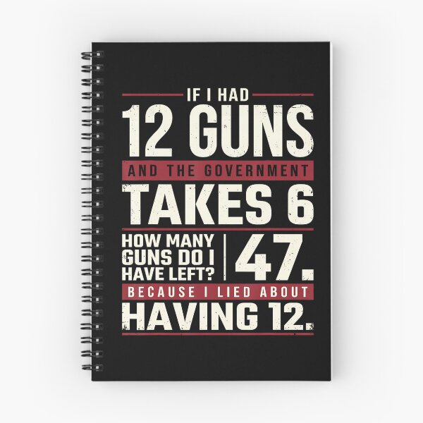 Item preview, Funny Second Amendment Math 12 Guns Government Humor designed and sold by HayleePacoch.