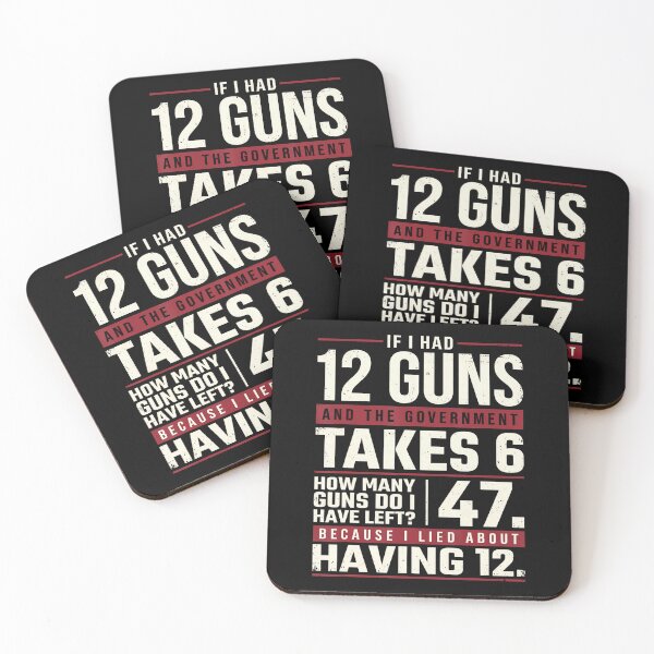 Item preview, Funny Second Amendment Math 12 Guns Government Humor designed and sold by HayleePacoch.