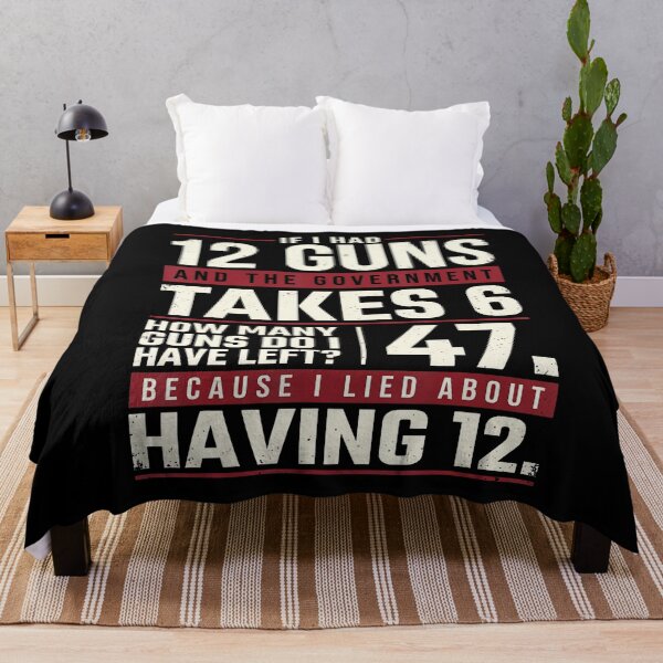 Item preview, Funny Second Amendment Math 12 Guns Government Humor designed and sold by HayleePacoch.