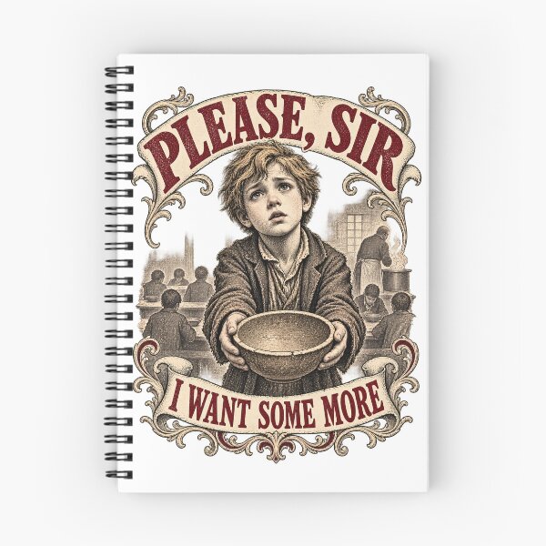 Item preview, Please Sir, I Want Some More – Victorian Literary Engraving designed and sold by Past in Threads.