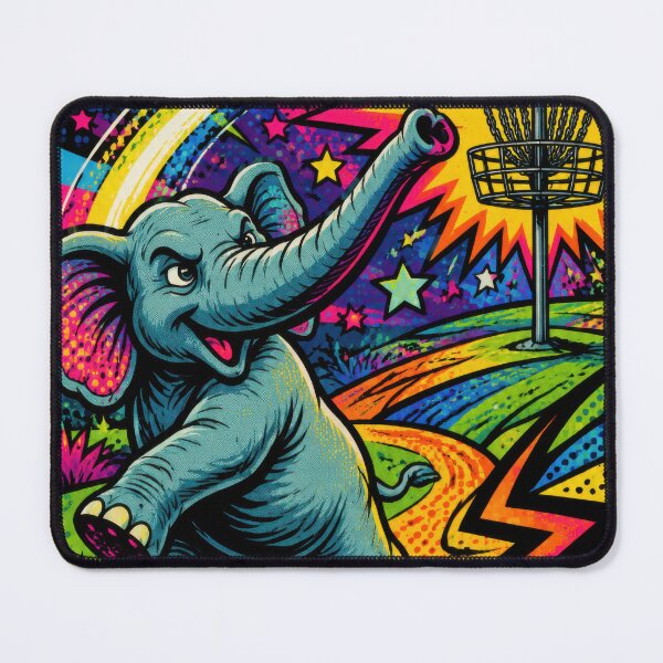 Item preview, Pop Art Elephant Disc Golfer designed and sold by DiscLula.