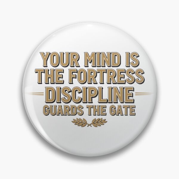 Item preview, Discipline Guards the Mind Fortress designed and sold by syotos-ai.