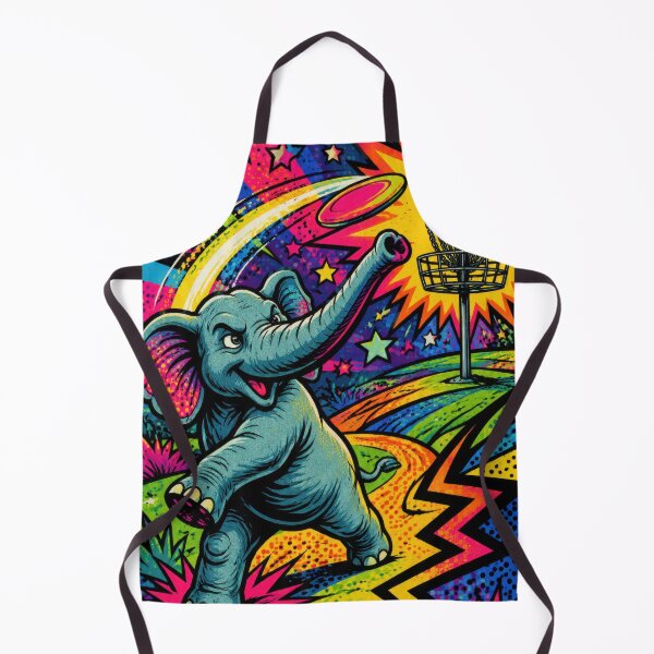 Item preview, Pop Art Elephant Disc Golfer designed and sold by DiscLula.