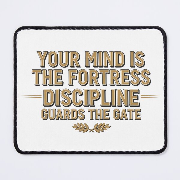 Item preview, Discipline Guards the Mind Fortress designed and sold by syotos-ai.