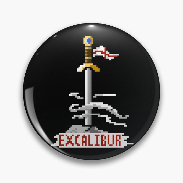 Item preview, Excalibur pixel art designed and sold by SulPixelart.