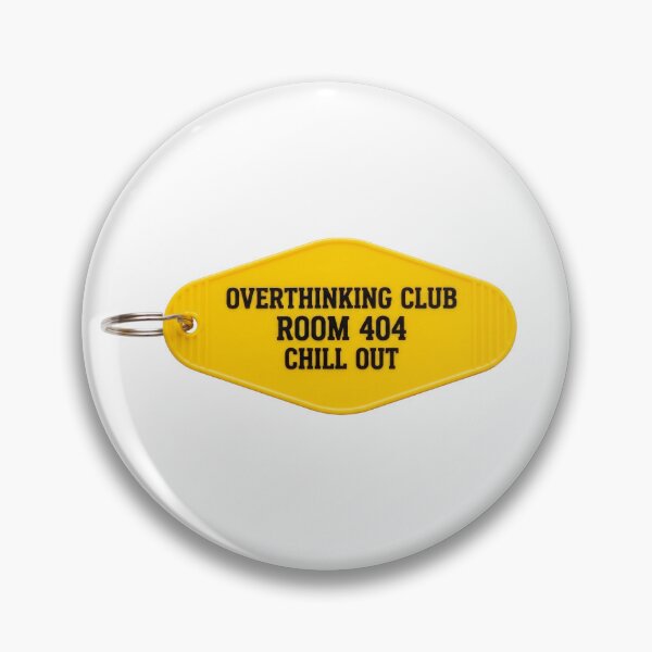 Item preview, Overthinking Club Room 404 Retro Hotel Key Tag designed and sold by pattman.