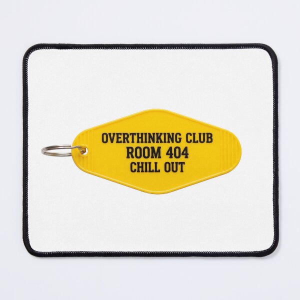 Item preview, Overthinking Club Room 404 Retro Hotel Key Tag designed and sold by pattman.