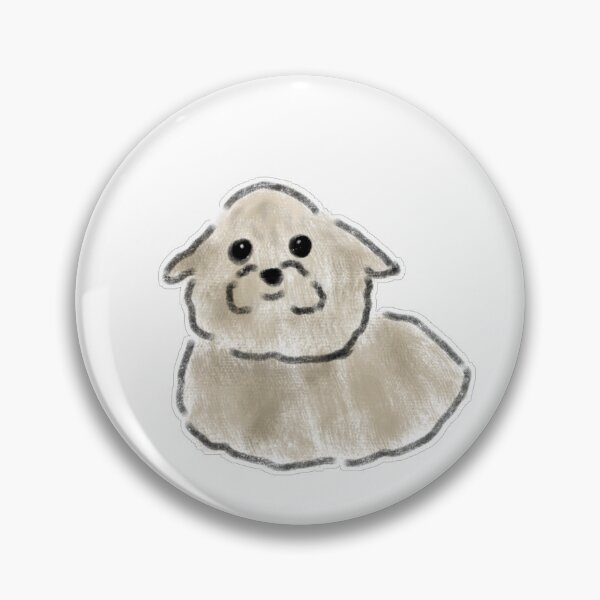Item preview, Cute Fluffy Beige Puppy Doodle designed and sold by raun.draw.