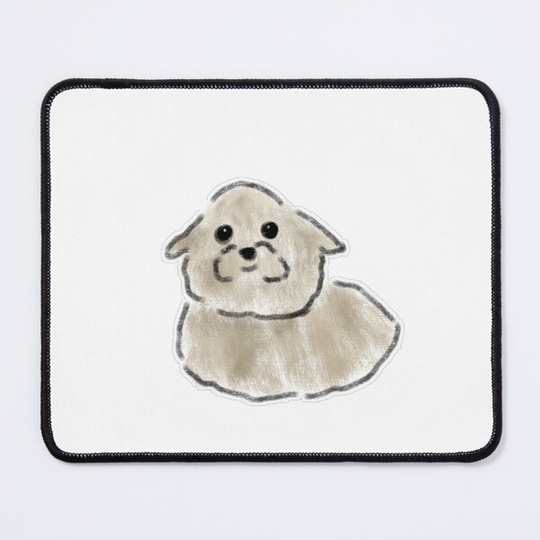 Item preview, Cute Fluffy Beige Puppy Doodle designed and sold by raun.draw.