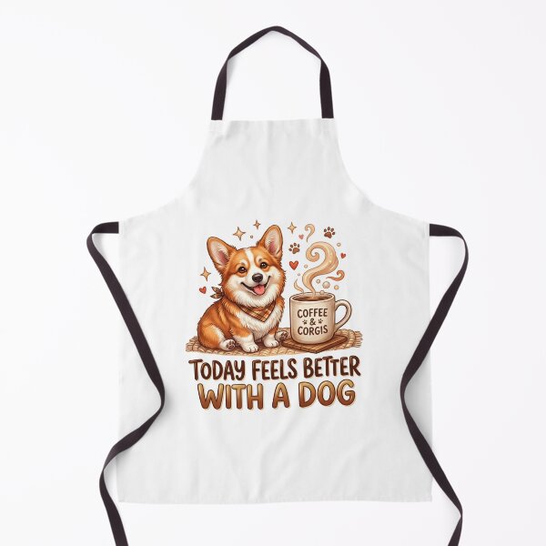Item preview, Better With a Dog Cozy Corgi Artwork designed and sold by pradeepvisuals.