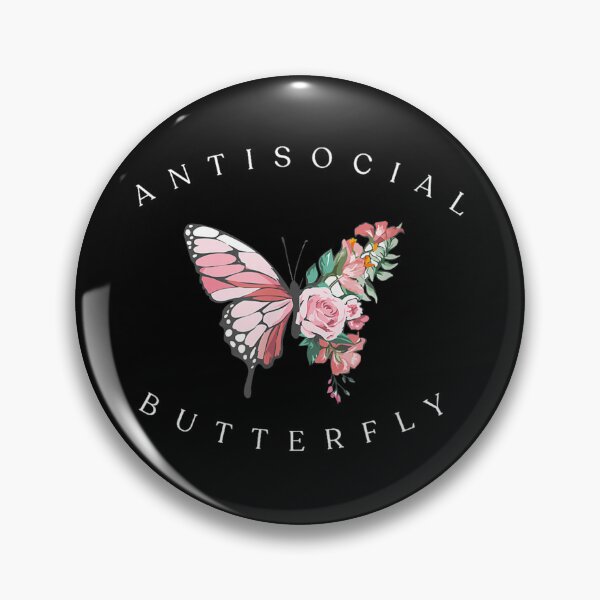 Item preview, Antisocial Colorful Butterfly designed and sold by goombi-creative.