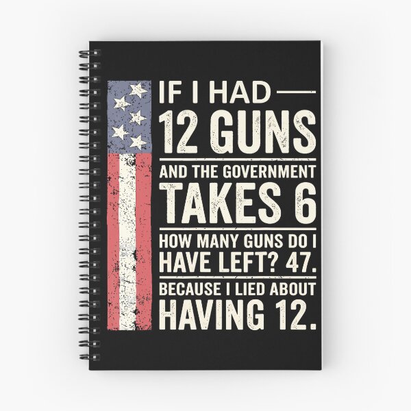 Item preview, Funny Second Amendment Math 12 Guns Government Humor designed and sold by HayleePacoch.