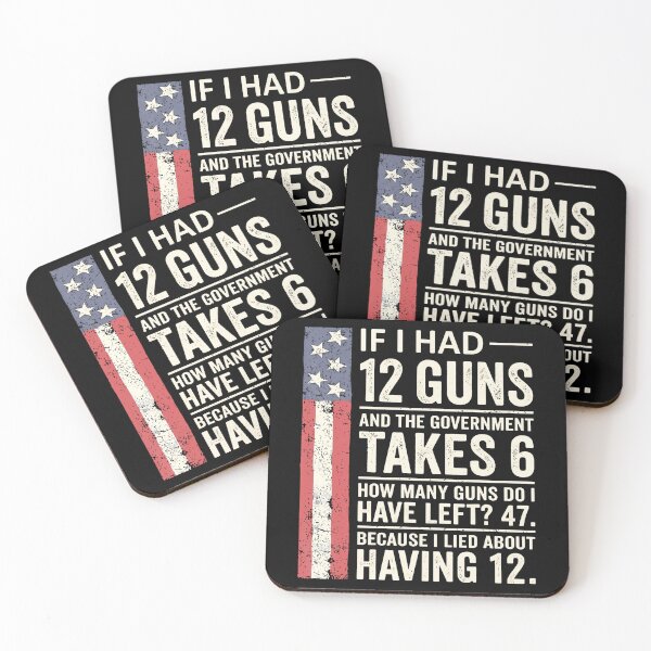 Item preview, Funny Second Amendment Math 12 Guns Government Humor designed and sold by HayleePacoch.