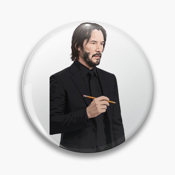 Item preview, Bearded Man In Black Suit Holding Pencil designed and sold by Surviving Monday Club.