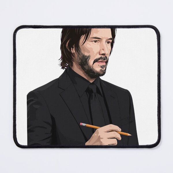 Item preview, Bearded Man In Black Suit Holding Pencil designed and sold by Surviving Monday Club.