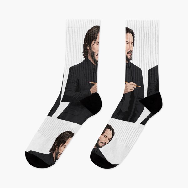 Item preview, Bearded Man In Black Suit Holding Pencil designed and sold by Surviving Monday Club.