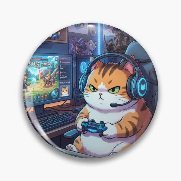 Item preview, Gamer cat designed and sold by FlawlessEnvyLtd.