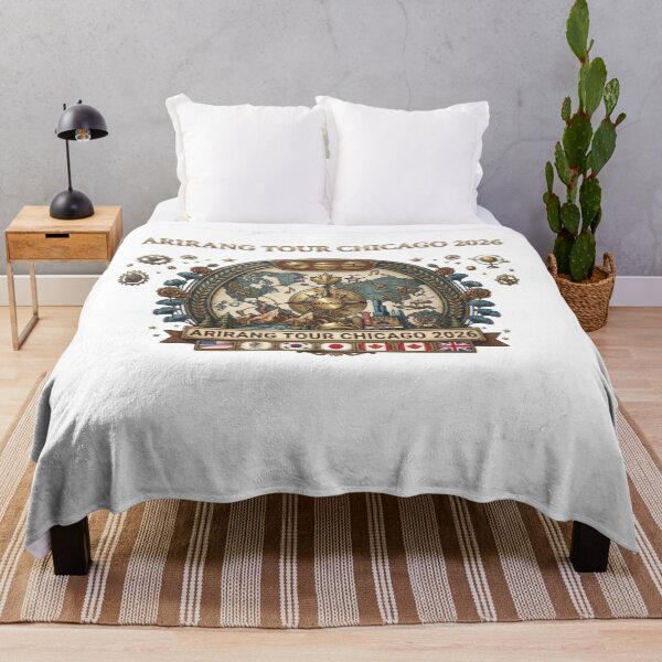 Item preview, BTS ARIRANG Tour Chicago 2026 Inspired Vintage Travel Design designed and sold by Palette & Hue.