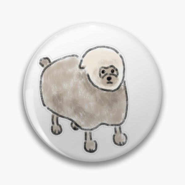 Item preview, Confused Fluffy Sheep Dog Creature designed and sold by raun.draw.