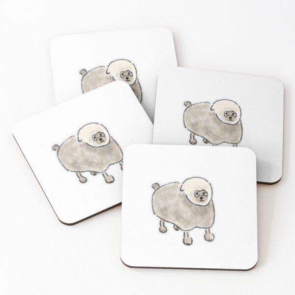Item preview, Confused Fluffy Sheep Dog Creature designed and sold by raun.draw.